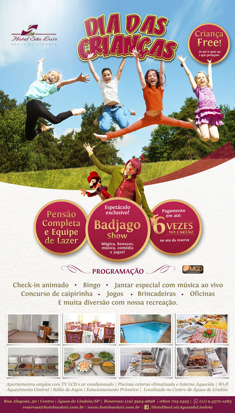 H0TEL GUARANY - AGUAS DE LINDOIA - PROMOÇÃO DO MÊS